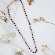 925 sterling silver rose gold plated rudraksha mala
