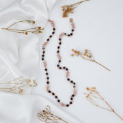 925 sterling silver rose gold plated rudraksha mala