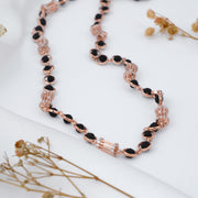 925 sterling silver rose gold plated rudraksha mala