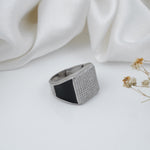 Load image into Gallery viewer, Obsidian Crown Ring
