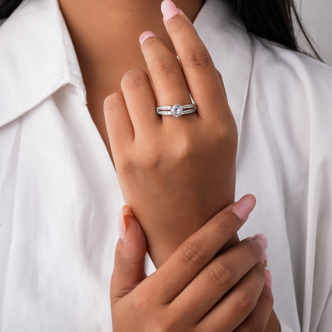 Eternal Glimmer Silver Ring