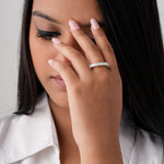 Load image into Gallery viewer, Marquise Whisper Eternity Band
