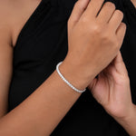 Load image into Gallery viewer, Celeste Radiance Stretchable Tennis Bracelet
