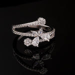 Load image into Gallery viewer, Celestial Blossom Silver Ring
