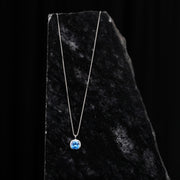 925 orsa blue solitaire necklace