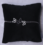 Butterfly Bracelet – Black & Silver Elegance