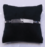 Load image into Gallery viewer, Black &amp; White Diamond Children&#39;s Bracelet
