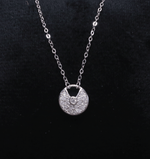Load image into Gallery viewer, Pave Lock Pendant Necklace
