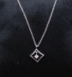 Load image into Gallery viewer, Geometric Diamond Pendant Necklace
