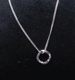 Load image into Gallery viewer, Silver Circle Pendant Necklace
