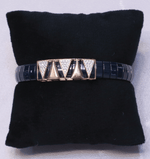 Load image into Gallery viewer, Silver &amp; Black Ceramic Bracelet
