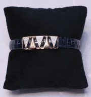 Silver & Black Ceramic Bracelet