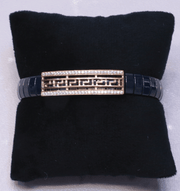 Greek Key Ceramic Men's Bracelet