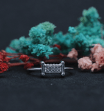 Load image into Gallery viewer, Rectangular Pave Ring
